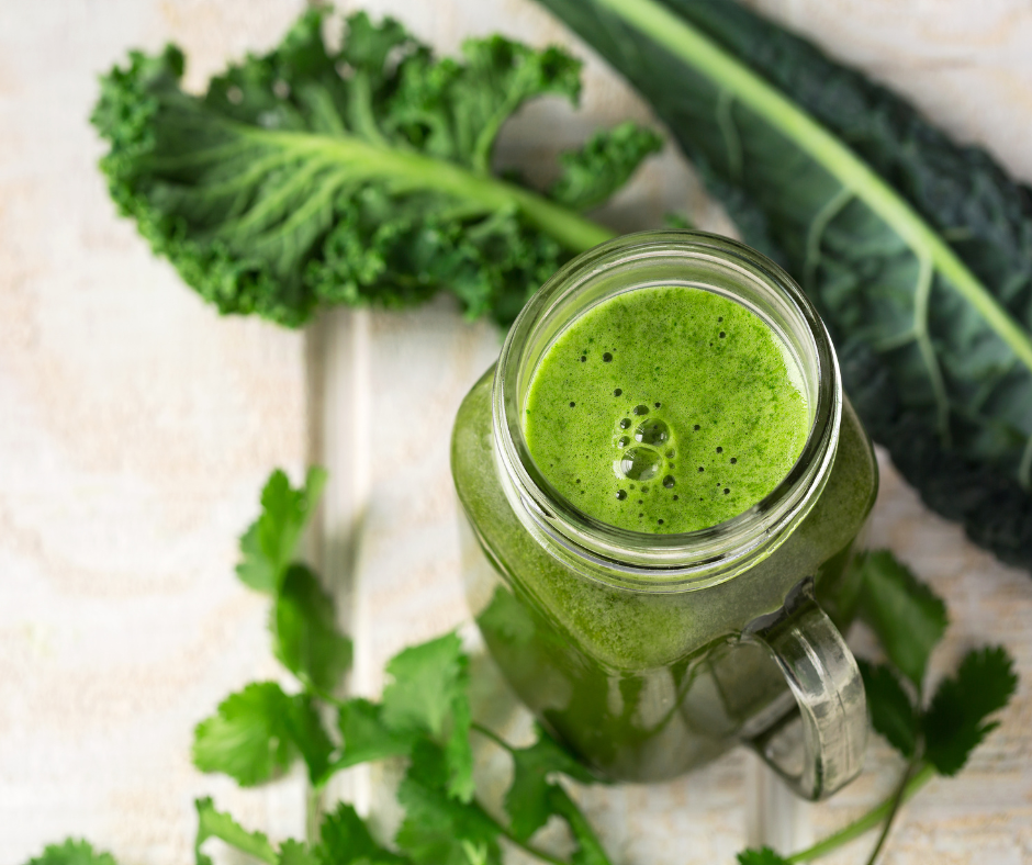 Drink green juice to boost energy, mood, & vibrancy.